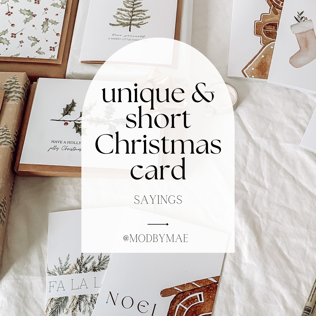Unique and  Short Christmas Card Sayings