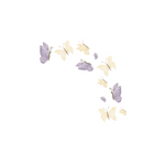 Load image into Gallery viewer, Purple and Yellow Butterfly Vinyl Sticker
