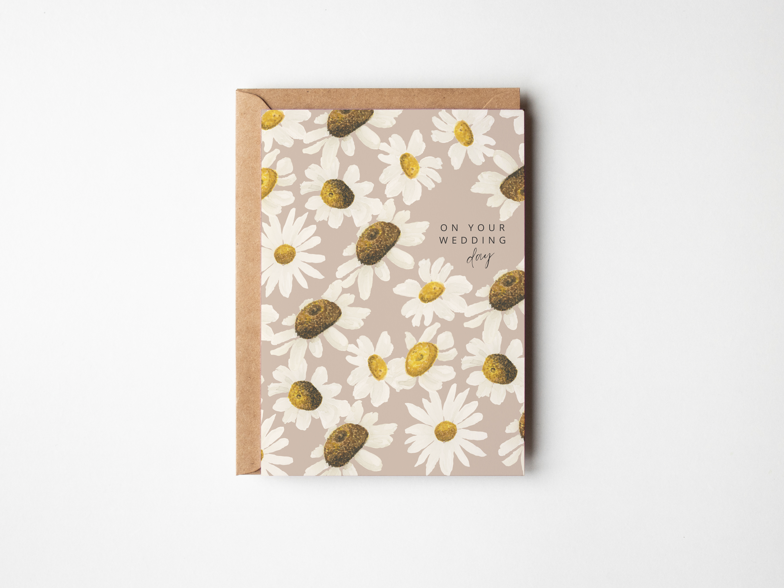 On Your Wedding Day Daises Card