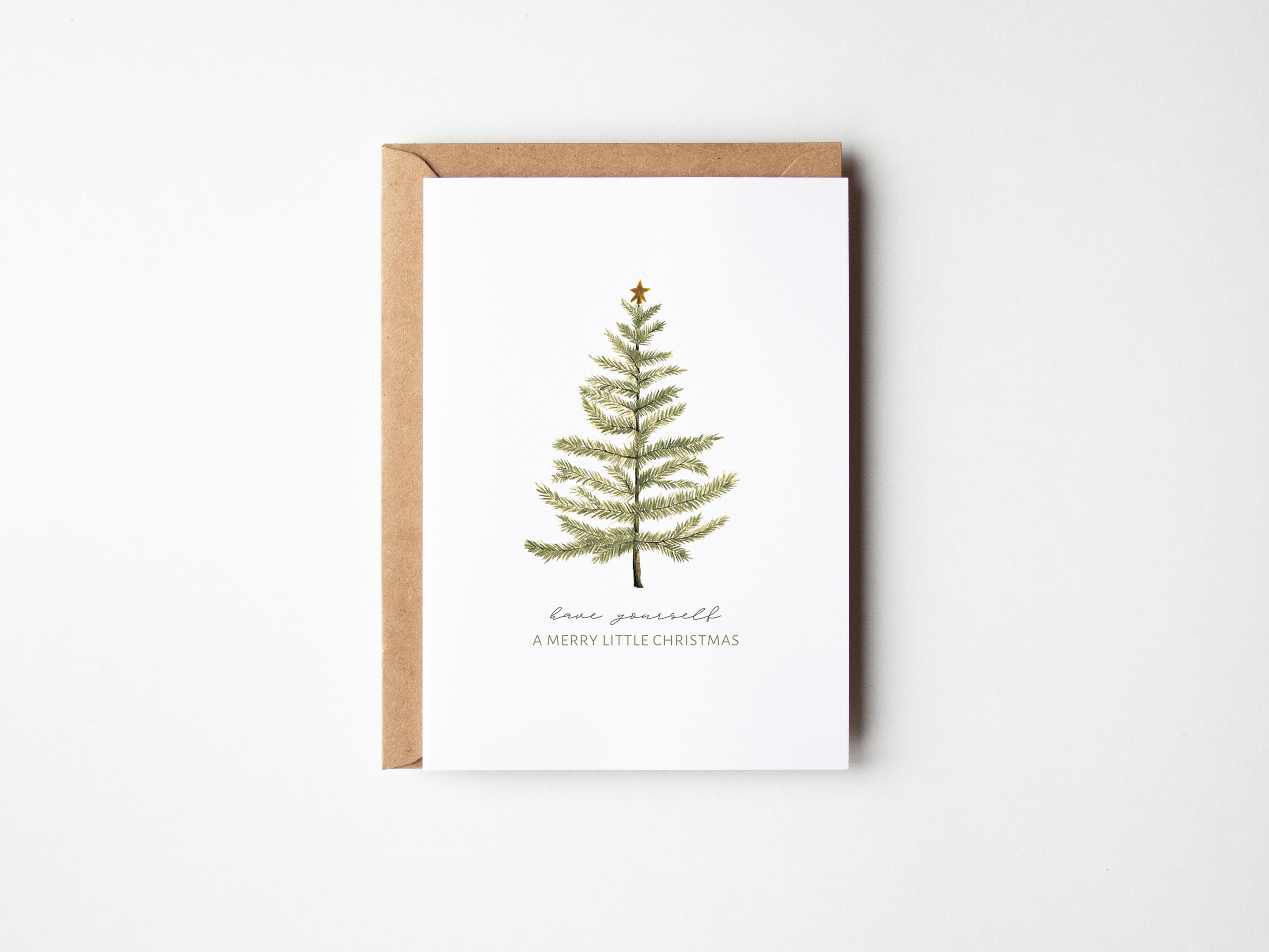 A Merry Little Christmas Tree Card