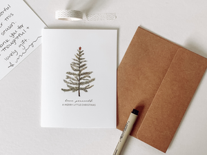 A Merry Little Christmas Tree Card