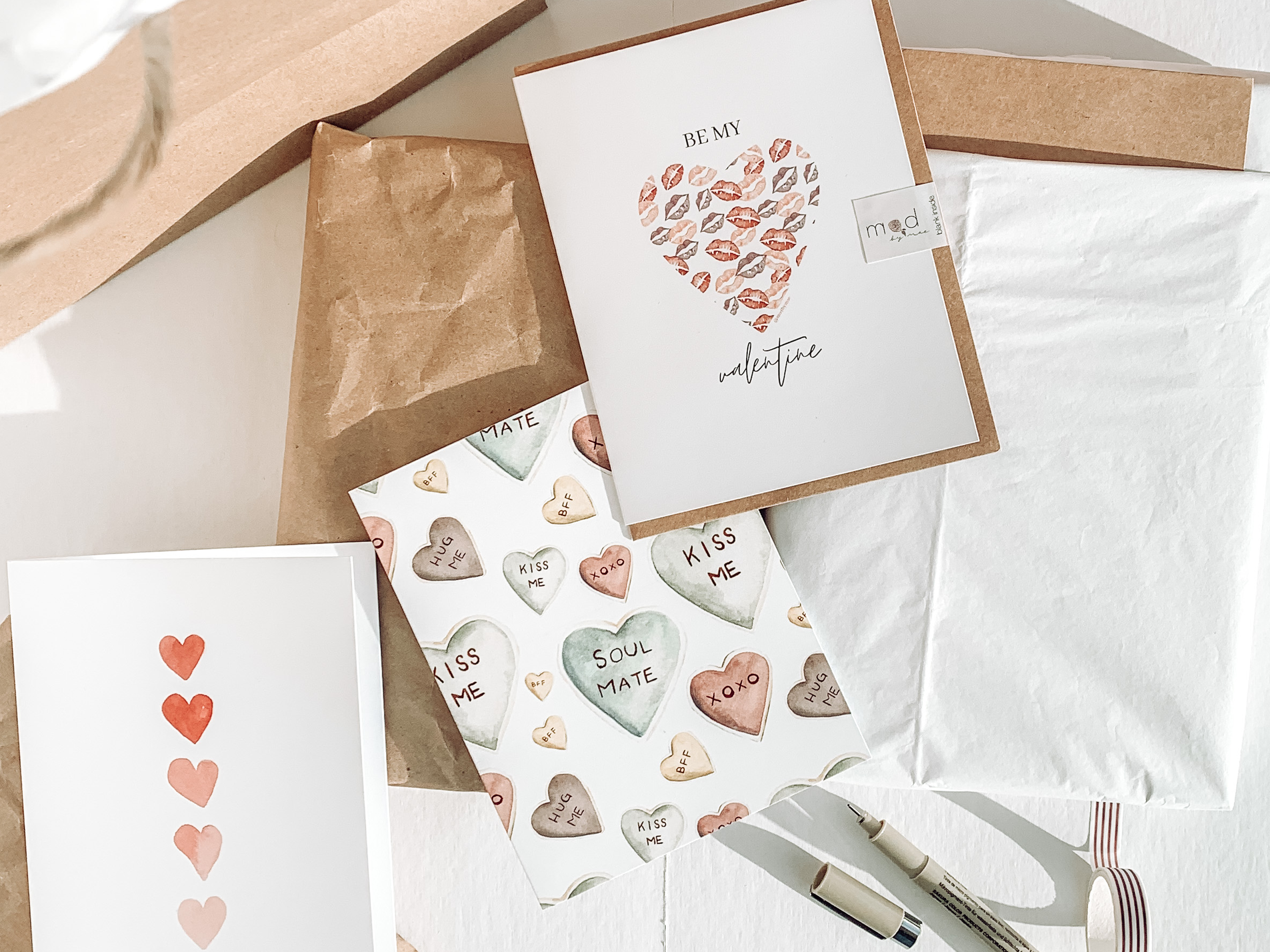 Candy Hearts Greeting Card
